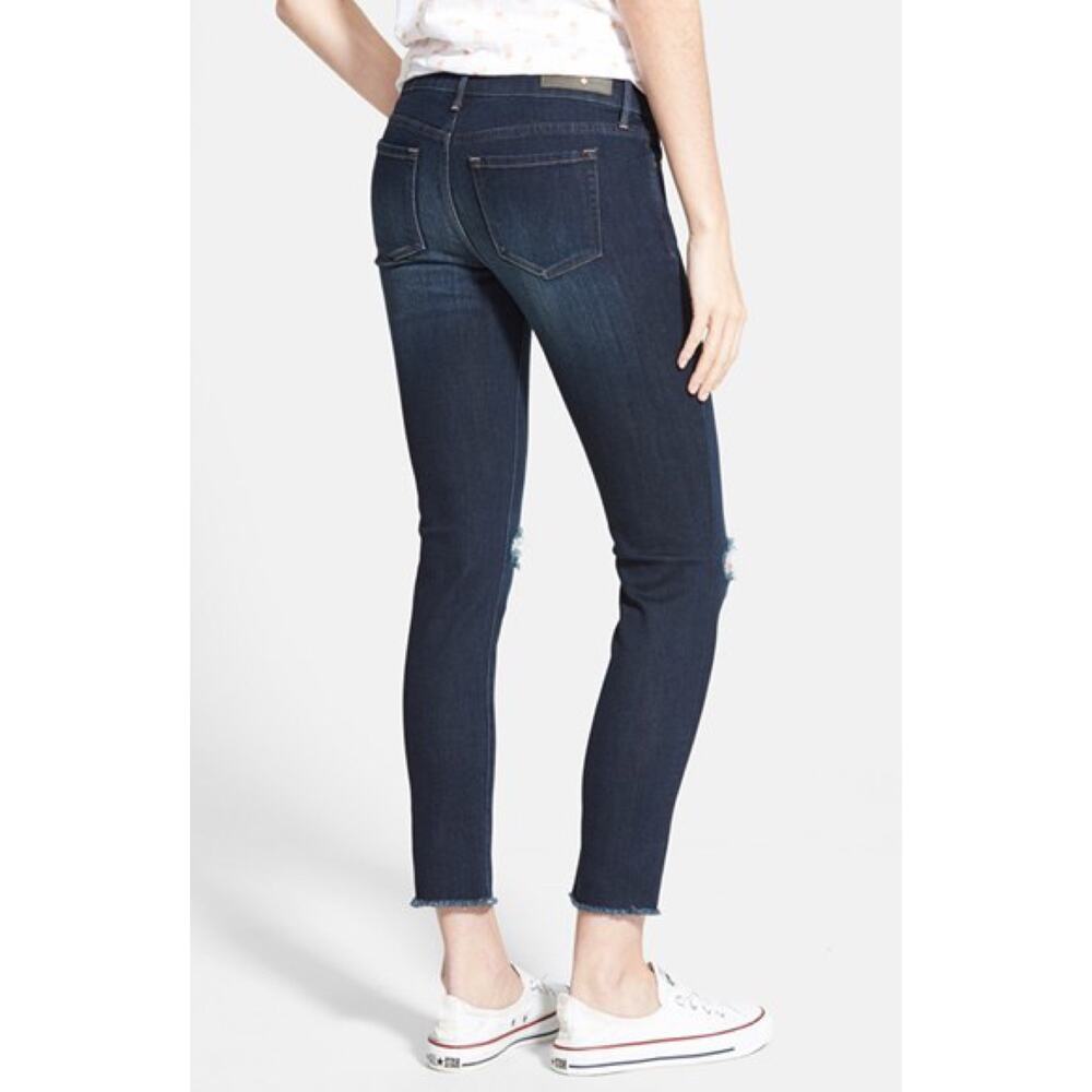 Treasure & Bond Distressed Cropped Mid Rise Skinny Fit Jeans Size 28 - Picture 2 of 8
